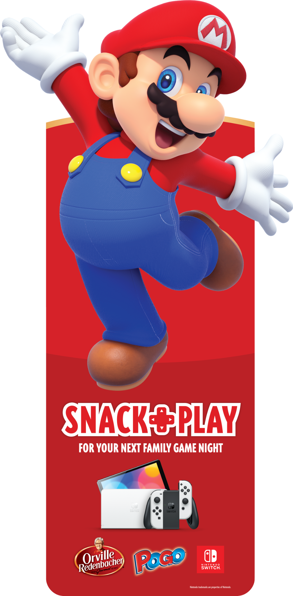 Snack + Play standee