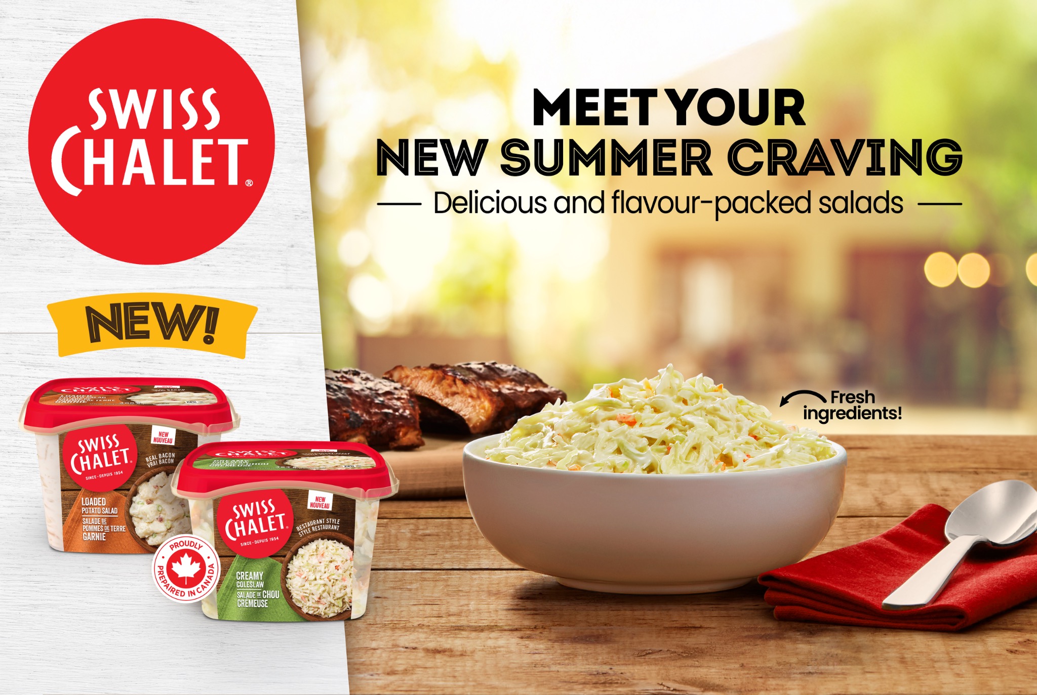 Swiss Chalet summer campaign key visual